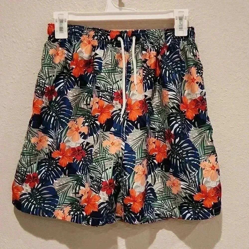 Fuzion Hawaiian Men's Swim Trunks Shorts